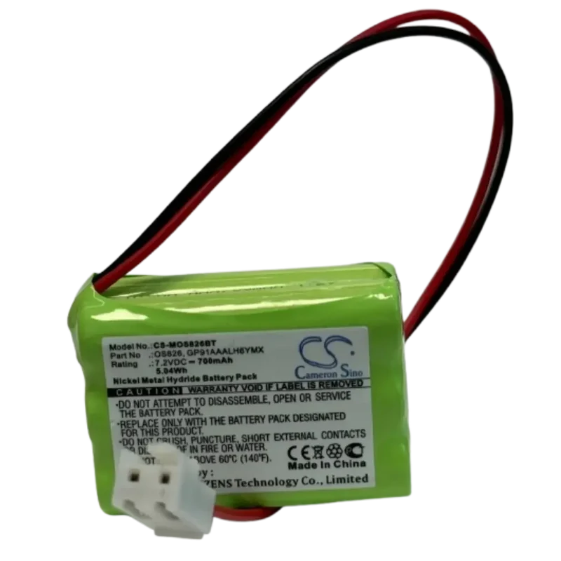 Batterie 7.2V 700mAh pour Marmitek ProGuard 800 Siren, ProGuard OS826