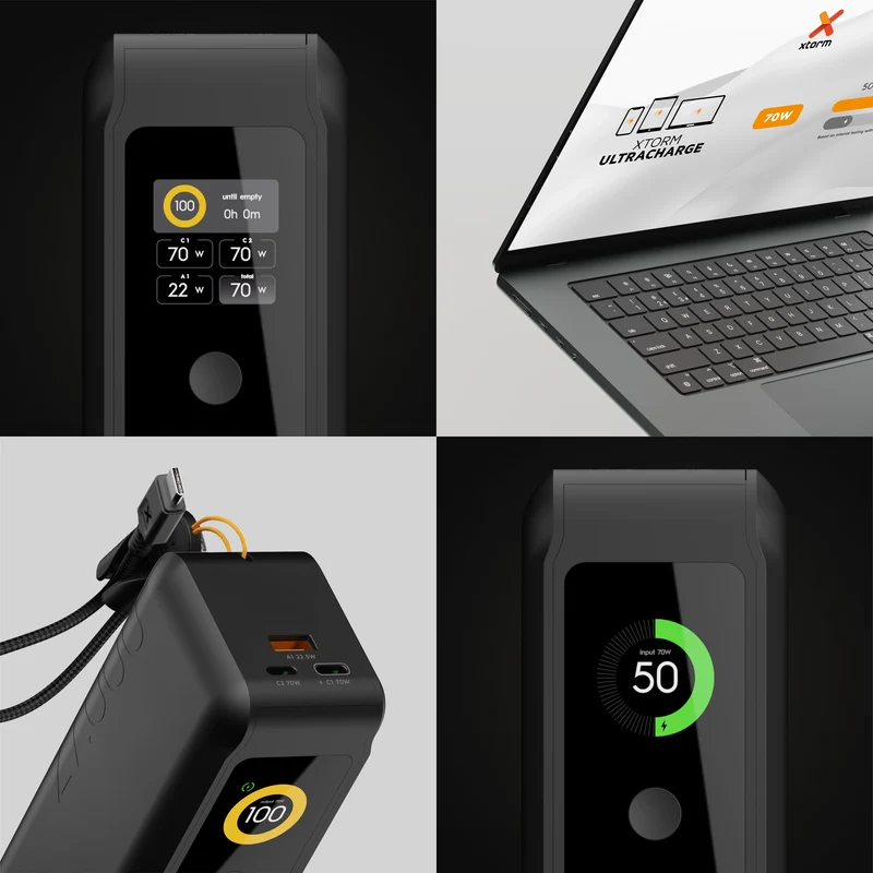 NextGen Powerbank 70W - 27.000 mAh - Midnight Black
