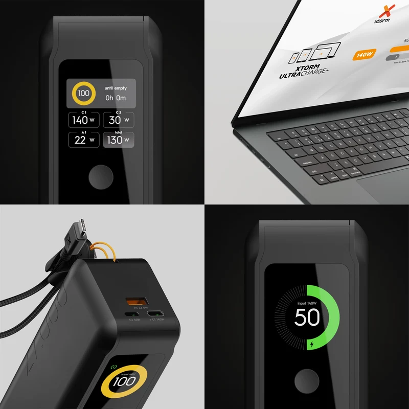 NextGen Powerbank 140W - 27.000 mAh - Midnight Black