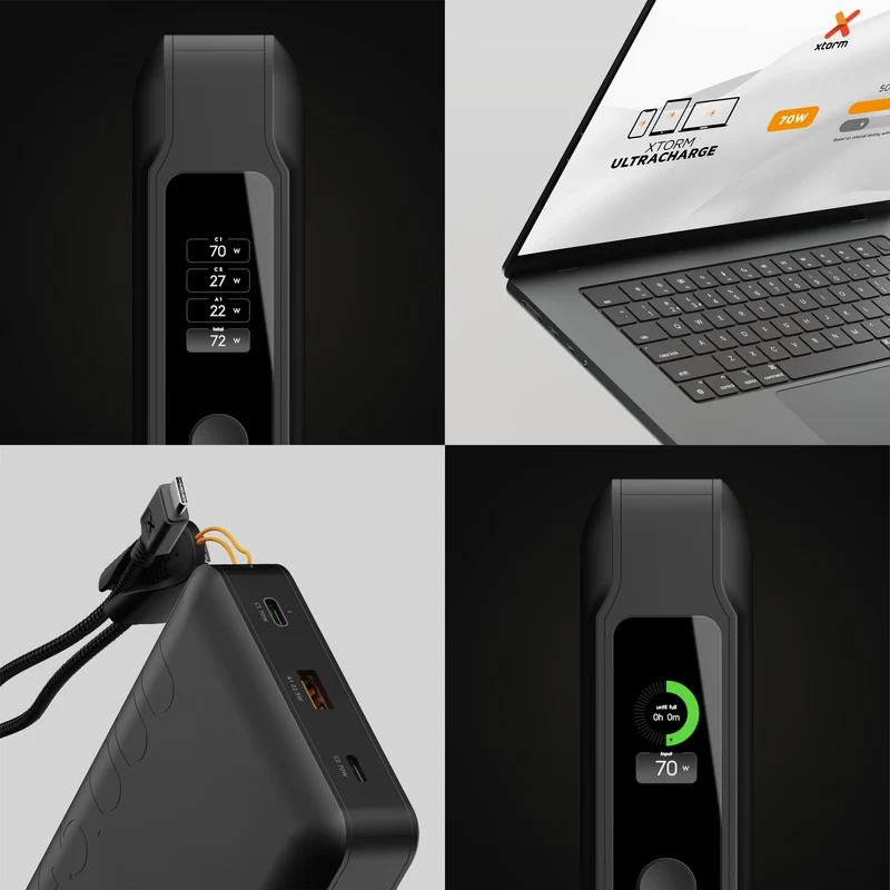NextGen Powerbank 70W - 45.000 mAh - Midnight Black