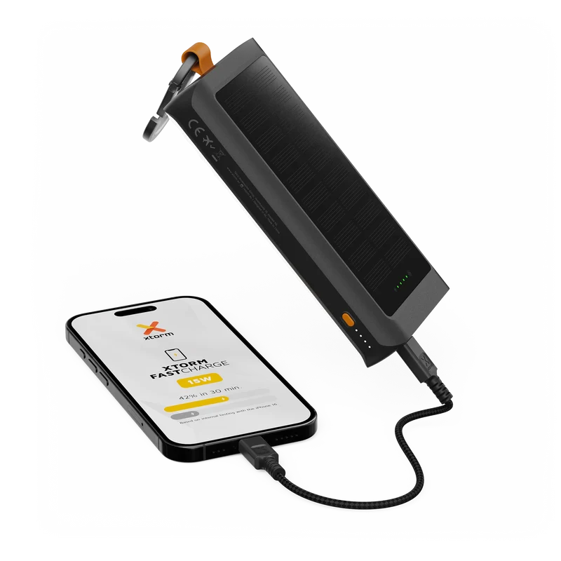 Go2 Power Bank Solar Panel and Flashlight 10.000 mAh - 15W