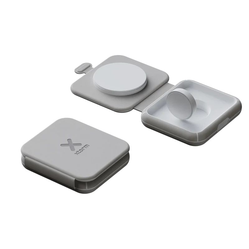 Chargeur de voyage sans fil pliable 2 en 1