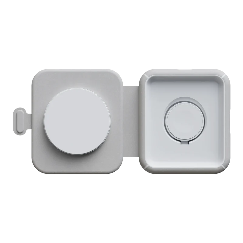 Chargeur de voyage sans fil pliable 2 en 1