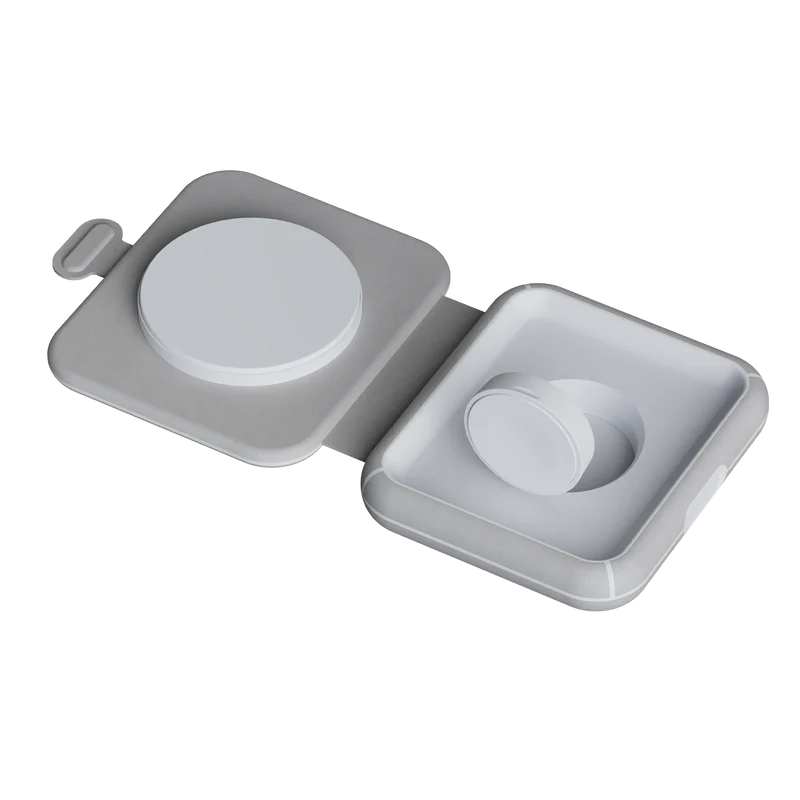 Chargeur de voyage sans fil pliable 2 en 1