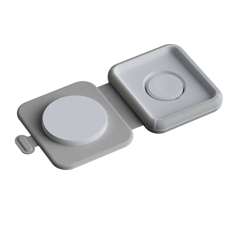 Chargeur de voyage sans fil pliable 2 en 1