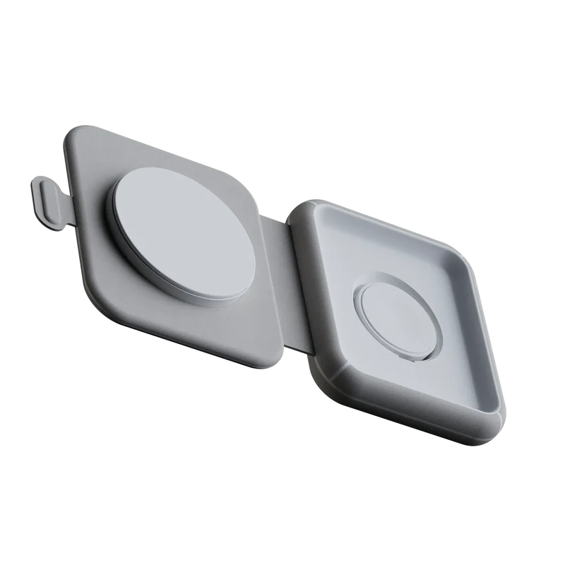 Chargeur de voyage sans fil pliable 2 en 1
