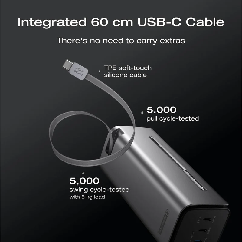 EcoFlow RAPID Pro Power Bank (20,000mAh, 230W, 100W Built-in Cable)
