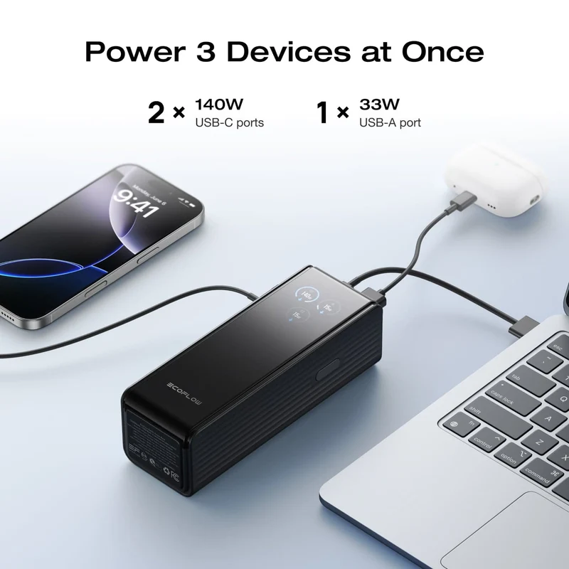 EcoFlow RAPID Power Bank (25,000mAh, 170W)