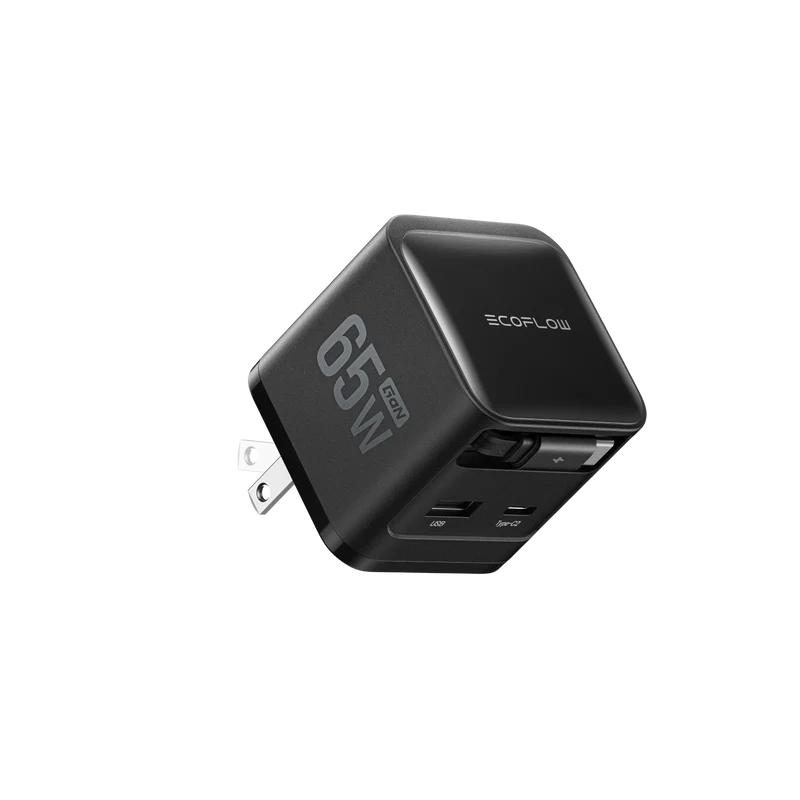 EcoFlow RAPID Charger (65W, Retractable Cable, GaN)