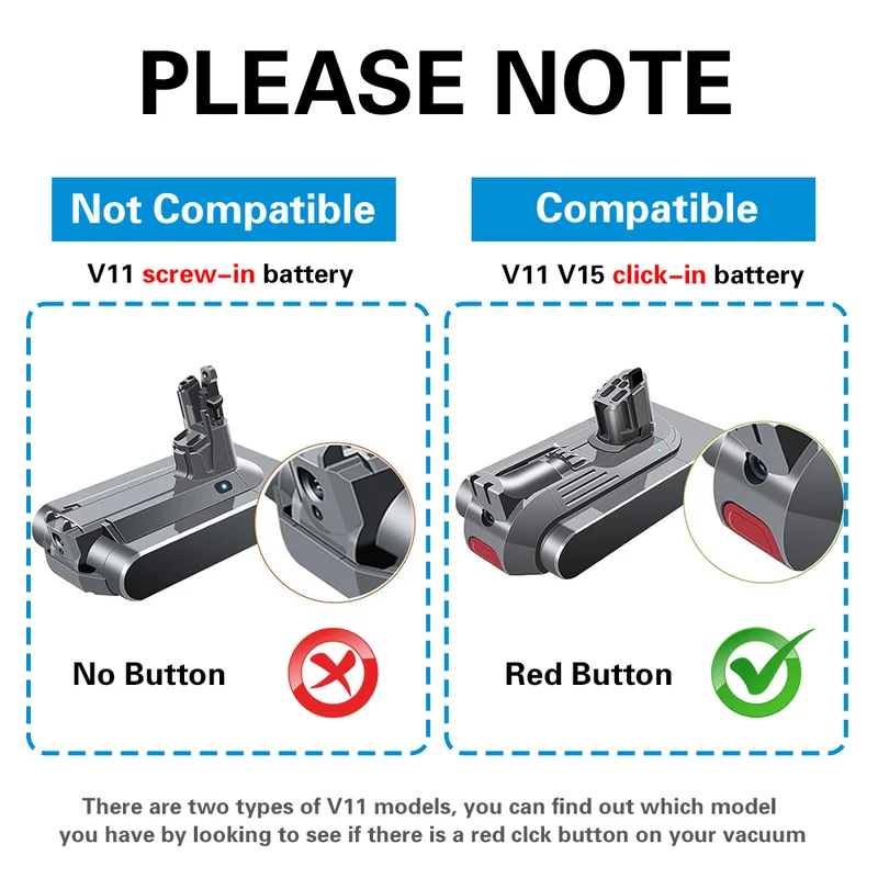 Replacement Battery For Dyson Vacuum Cleaner V11 SV15 SV16 SV17 SV22 SV29 SV47