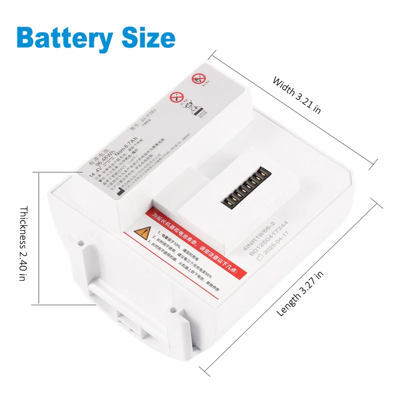 BA-P200 Replacement Battery For Rhythm Healthcare P2 P2-E6 P2-E7 Portable Oxygen Concentrator