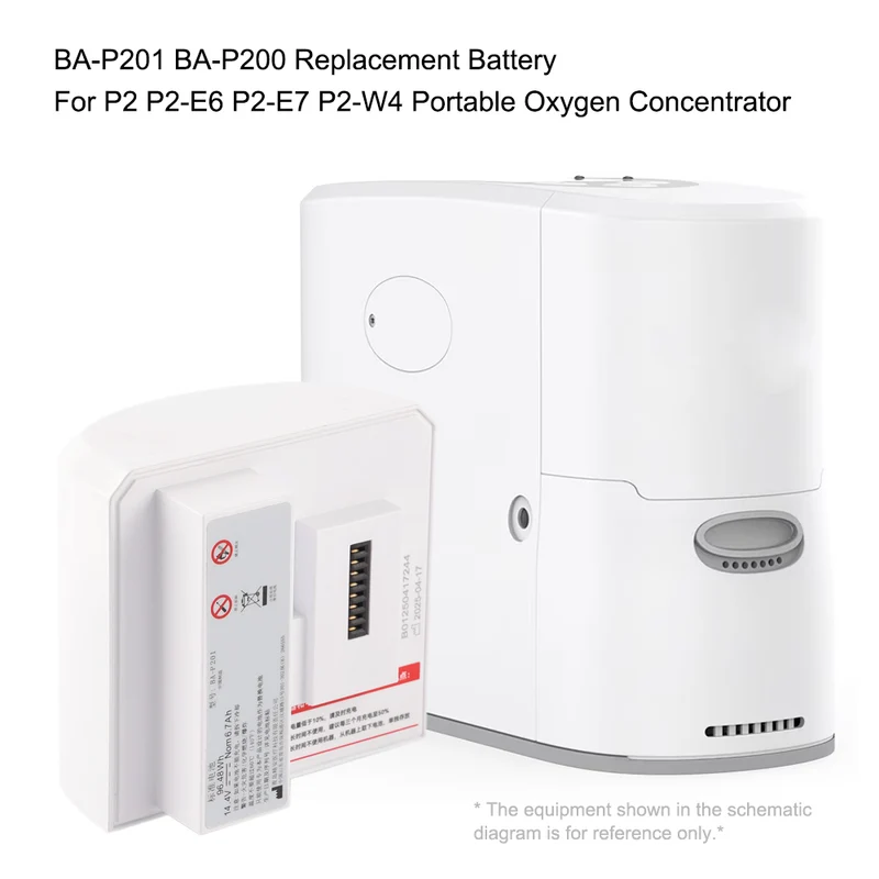 BA-P200 Replacement Battery For Rhythm Healthcare P2 P2-E6 P2-E7 Portable Oxygen Concentrator