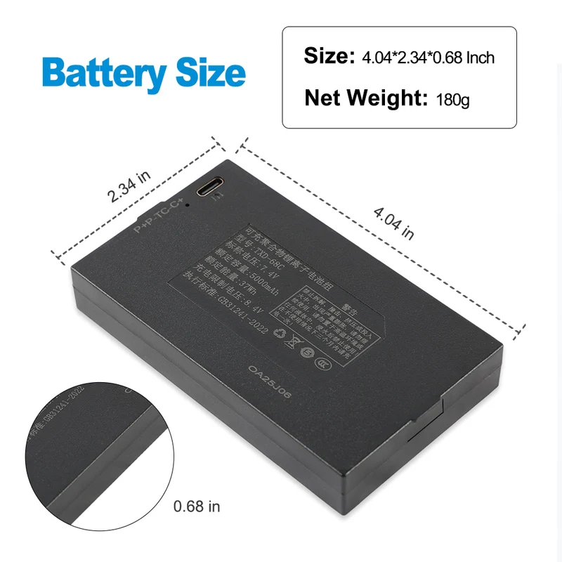 TXD-68C TZ68-C Replacement Battery For Smart Door Lock