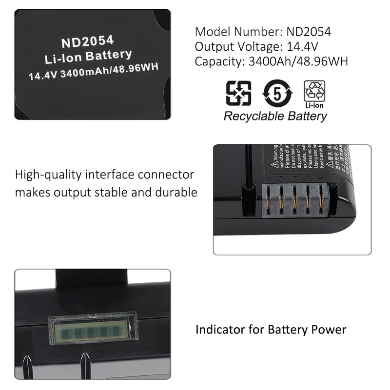 Replacement Battery For Integra ND2054HD34 ND2054LS31 ND2054LS26