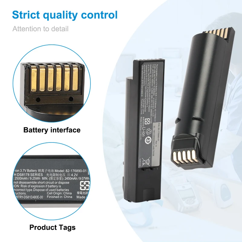 BTRY-DS81EAB0E-00 Barcode scanners Battery for Zebra DS8100 DS8178 Series