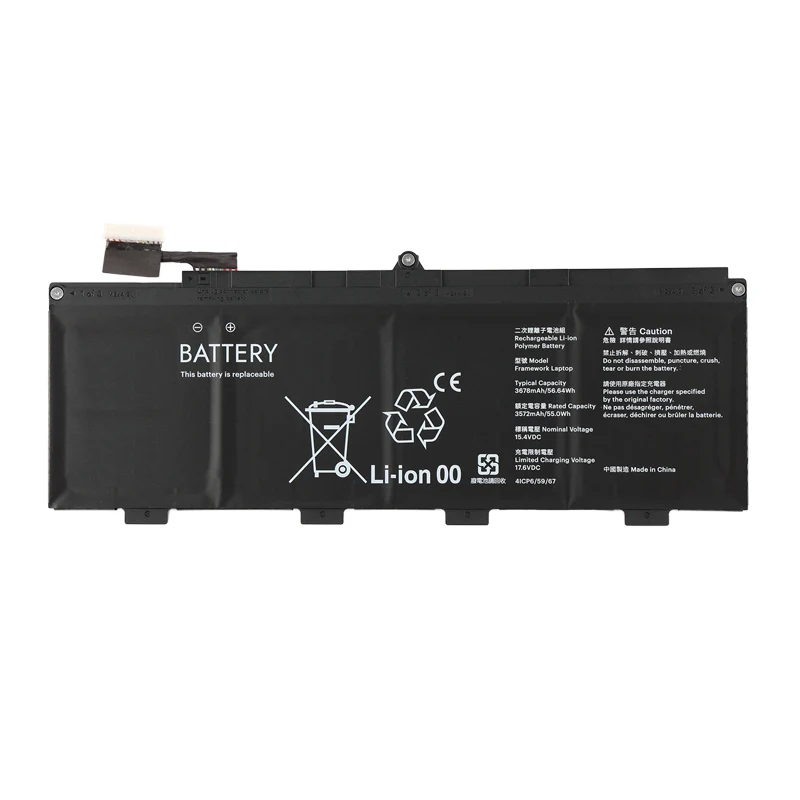 Replacement Battery For Framework 13 Laptop 15.4V 3678mAh | US Stock