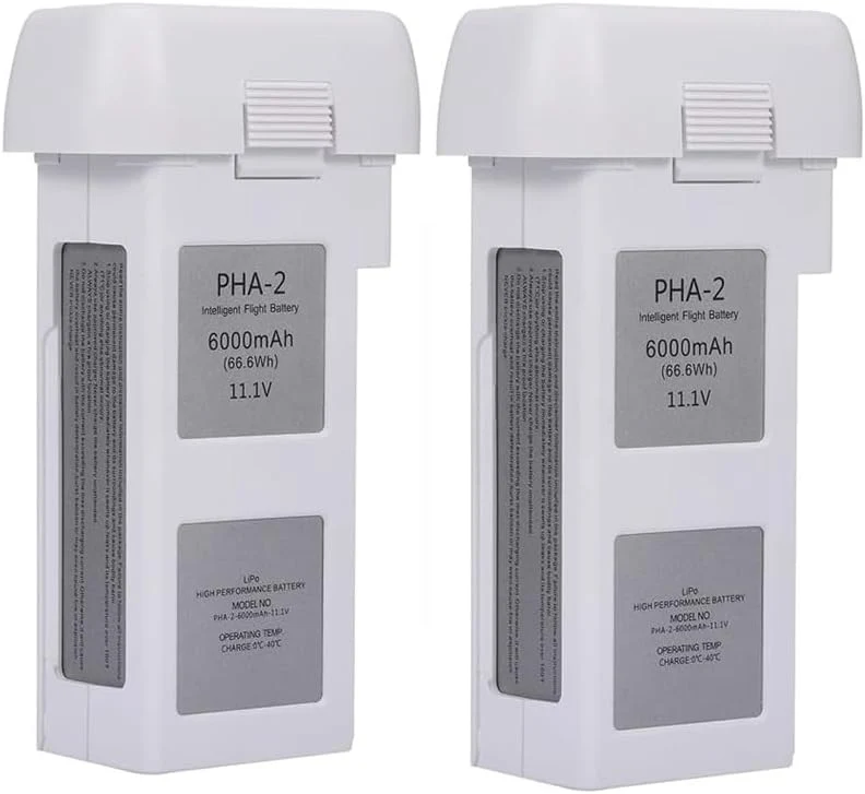 2 PCS PHA-2 Intelligent Flight Battery For DJI Phantom 2 vision+ Drone 6000mAh