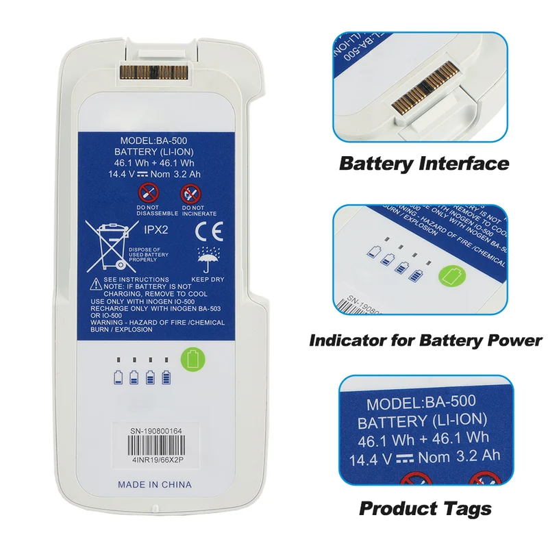 1400-3030 Oxygen Concentrator Battery For Inogen One G5 Rove 6 46.1Wh 14.4V