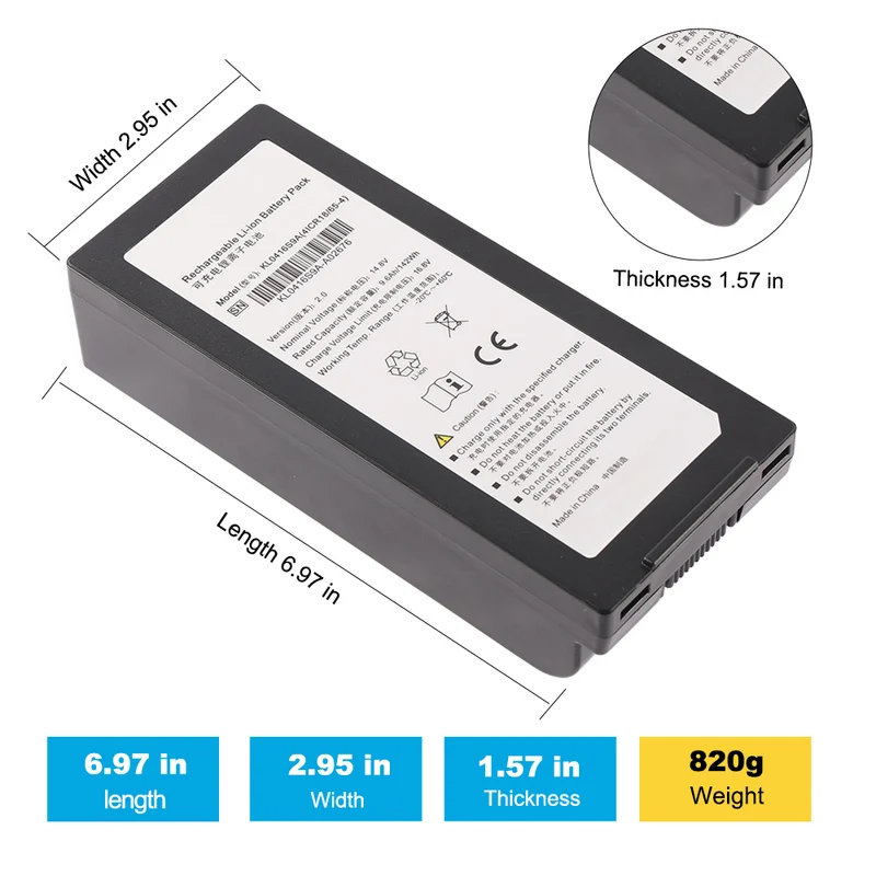 SonoScape S8 Ultrasound System Battery - KL0416S9A 9600mAh 142Wh Long Runtime Diagnostic Equipment Power Source