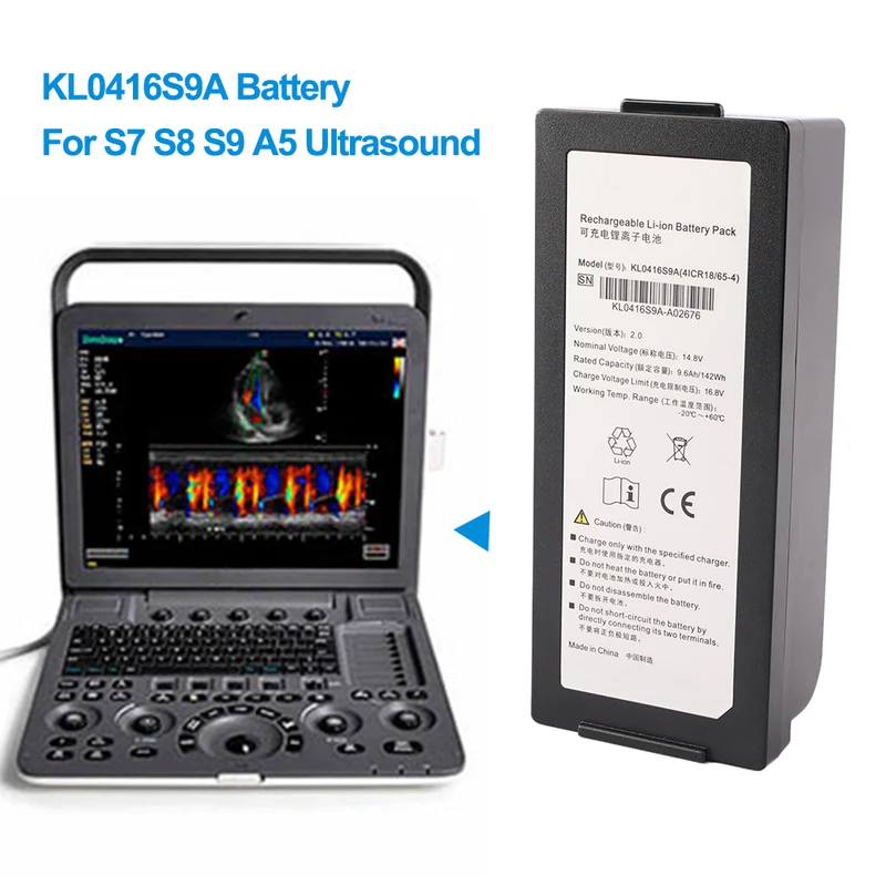 SonoScape S8 Ultrasound System Battery - KL0416S9A 9600mAh 142Wh Long Runtime Diagnostic Equipment Power Source