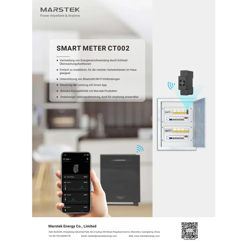 Compteur intelligent Marstek CT002 pour D2500 / Jupiter / Venus