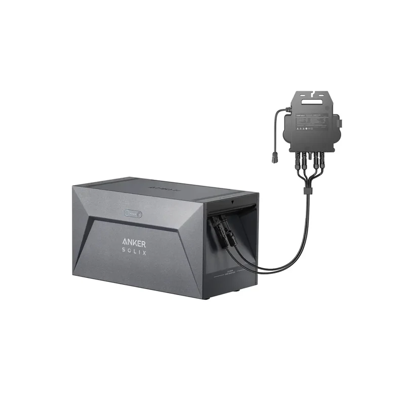 Anker SOLIX Solarbank E1600 avec MI80 Micro-onduleur Système complet