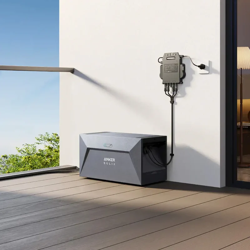 Anker SOLIX MI80 micro-inverter with 5m Schuko cable