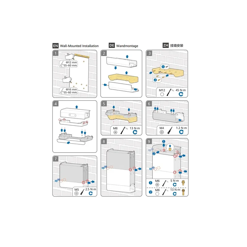HUAWEI LUNA2000 Support mural pour stockage HUAWEI LUNA2000-S1