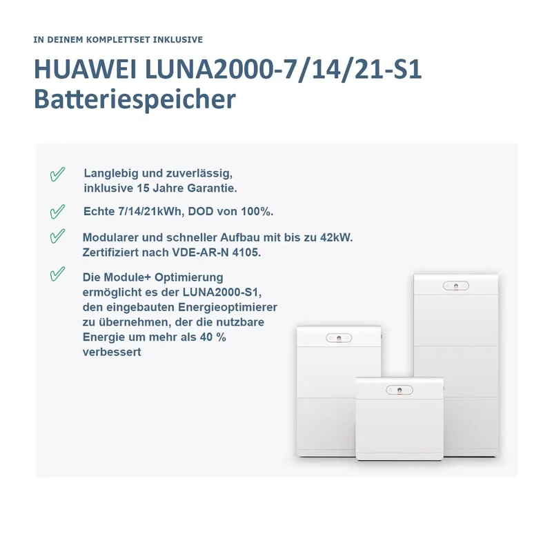 Huawei SUN2000 + LUNA2000 + SmartGuard complete set
