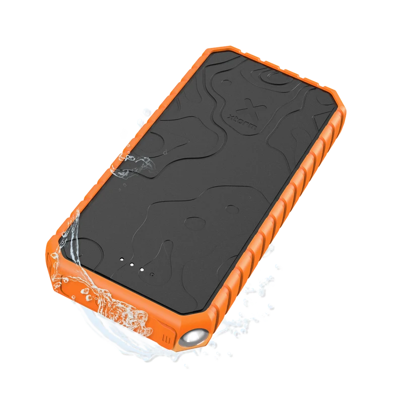 Xtreme Power Bank Robuste 35W - 20.000 mAh - Extérieur - Étanche avec Lampe de Poche - Quick Charge 3.0