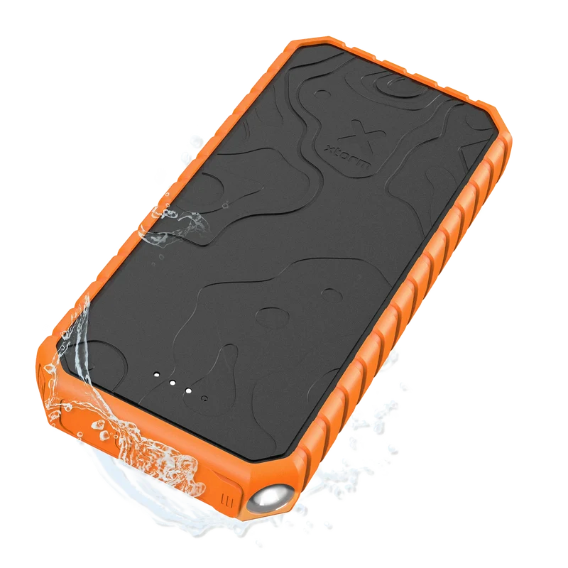 Xtreme Power Bank Robuste 35W - 20.000 mAh - Extérieur - Étanche avec Lampe de Poche - Quick Charge 3.0