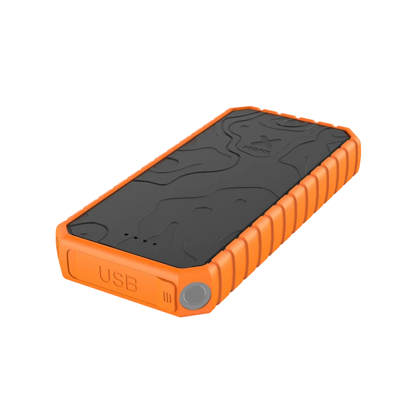 Xtreme Power Bank Robuste 35W - 20.000 mAh - Extérieur - Étanche avec Lampe de Poche - Quick Charge 3.0