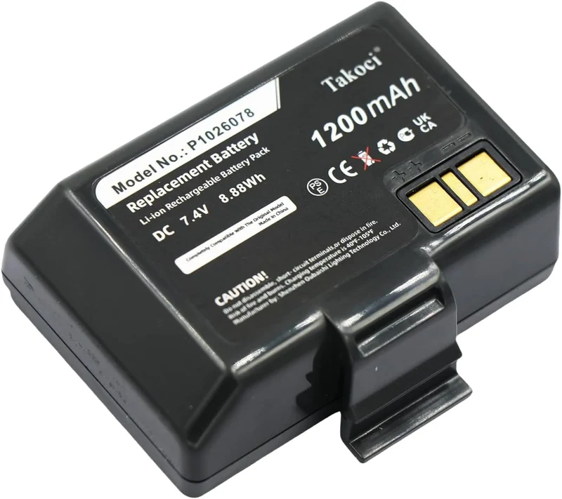 P1026078 Replacement Battery For Zebra EZ320 Printer 1200mAh 8.88Wh