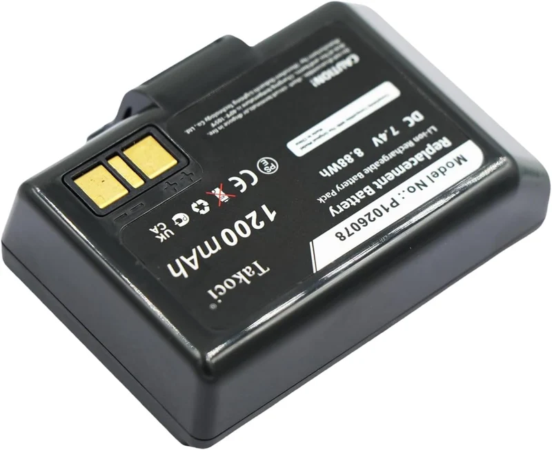 P1026078 Replacement Battery For Zebra EZ320 Printer 1200mAh 8.88Wh