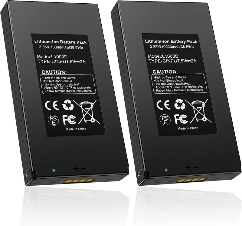 2 PCS L1000D Replacement Trail Camera Battery For E6P E8P E6PCF E8PWF X60P X60PMB