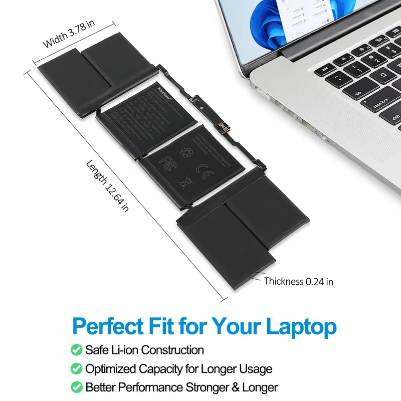A2113 Replacement Battery For Apple MacBook Pro 16-inch A2141 99.8Wh EU Stock