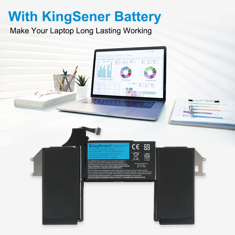 A1965 Replacement Battery for Apple MacBook Air 13" A1932 (2018 2019) EU Stock