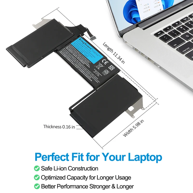 A1965 Replacement Battery for Apple MacBook Air 13" A1932 (2018 2019) EU Stock