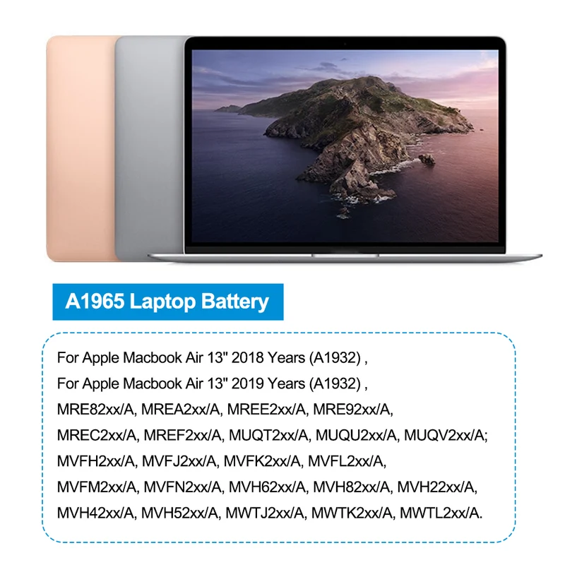 A1965 Replacement Battery for Apple MacBook Air 13" A1932 (2018 2019) EU Stock