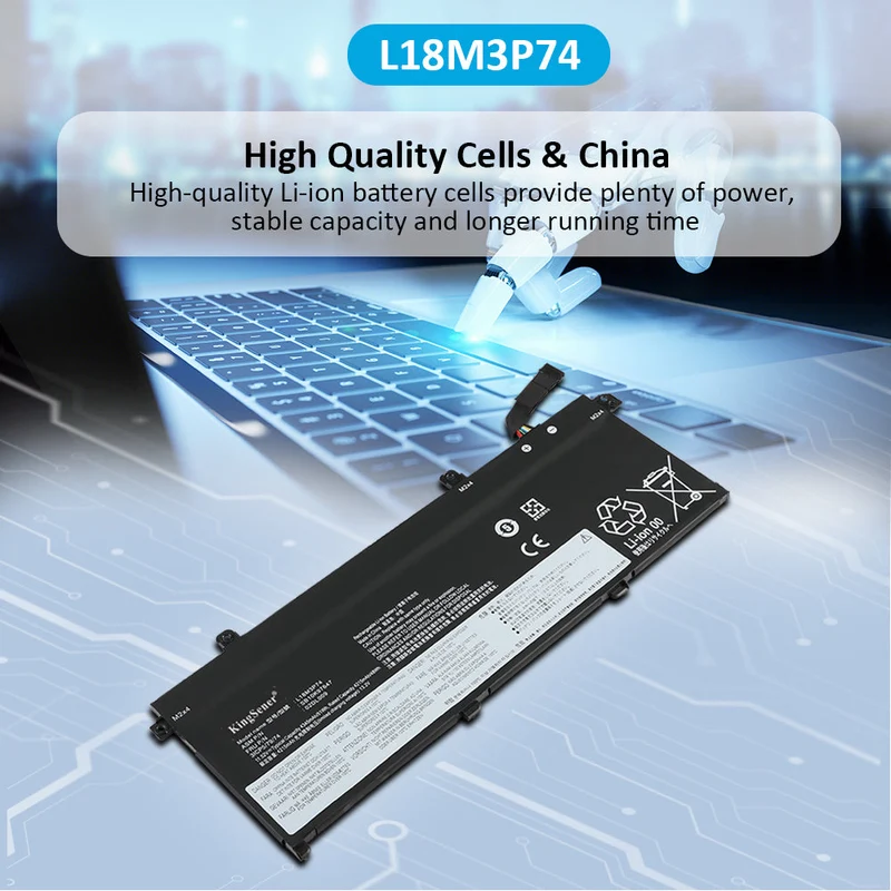 L18M3P73 Battery for Lenovo ThinkPad T490 T495 P43S T14 P14s, 11.52V 51Wh
