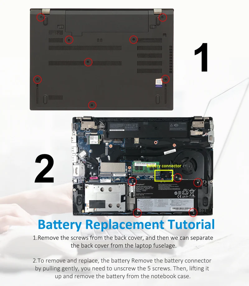 SB10L84121 Battery for Lenovo ThinkPad T570 T580 P51S P52S — 32Wh 15.2V
