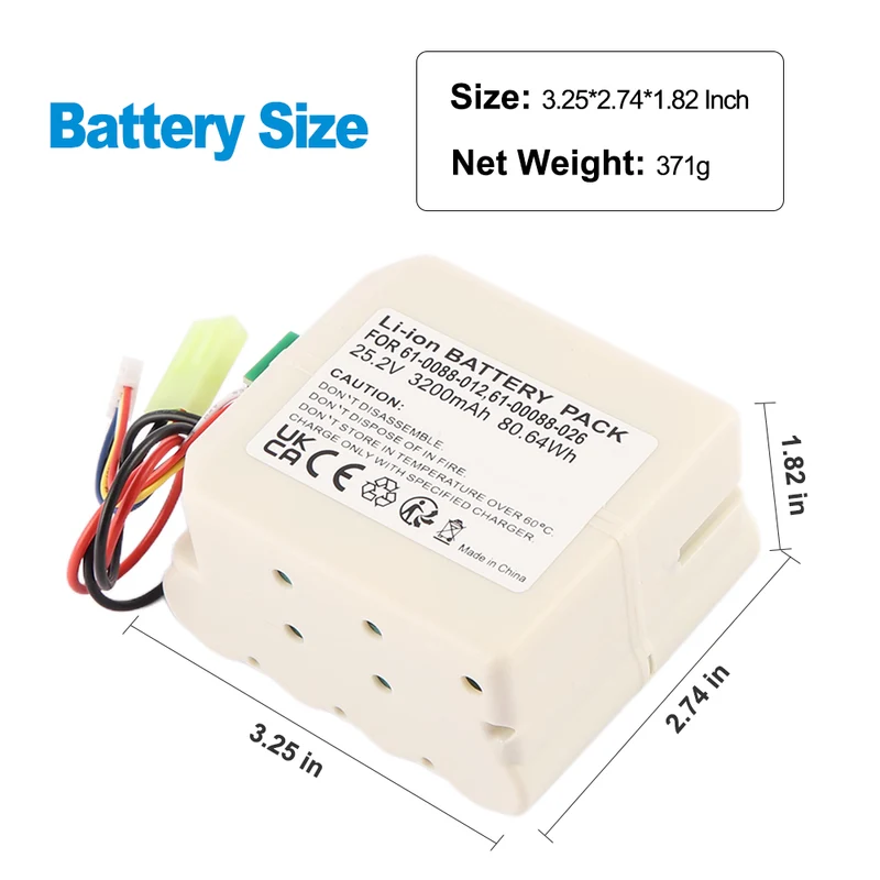 61-0088-012 Replacement Battery For Bissell ICONpet 22889 2288 Cordless Vacuum EU Stock