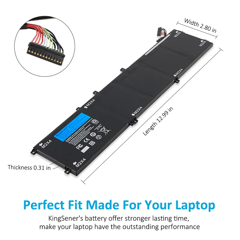 6GTPY Laptop Battery For DELL Precision 5520 5530 DELL XPS 15 9570 9560 Series | EU Stock