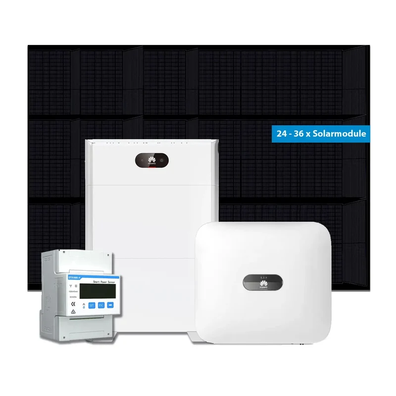 Huawei PV complete system 10KTL with glass glass modules & S0 storage