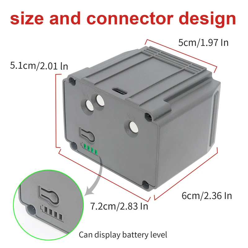 Tactacam Cellular Security Camera Replacement Battery - 7.2V 7000mAh Rechargeable