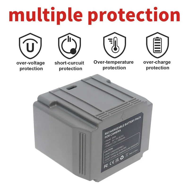 Tactacam Cellular Security Camera Replacement Battery - 7.2V 7000mAh Rechargeable