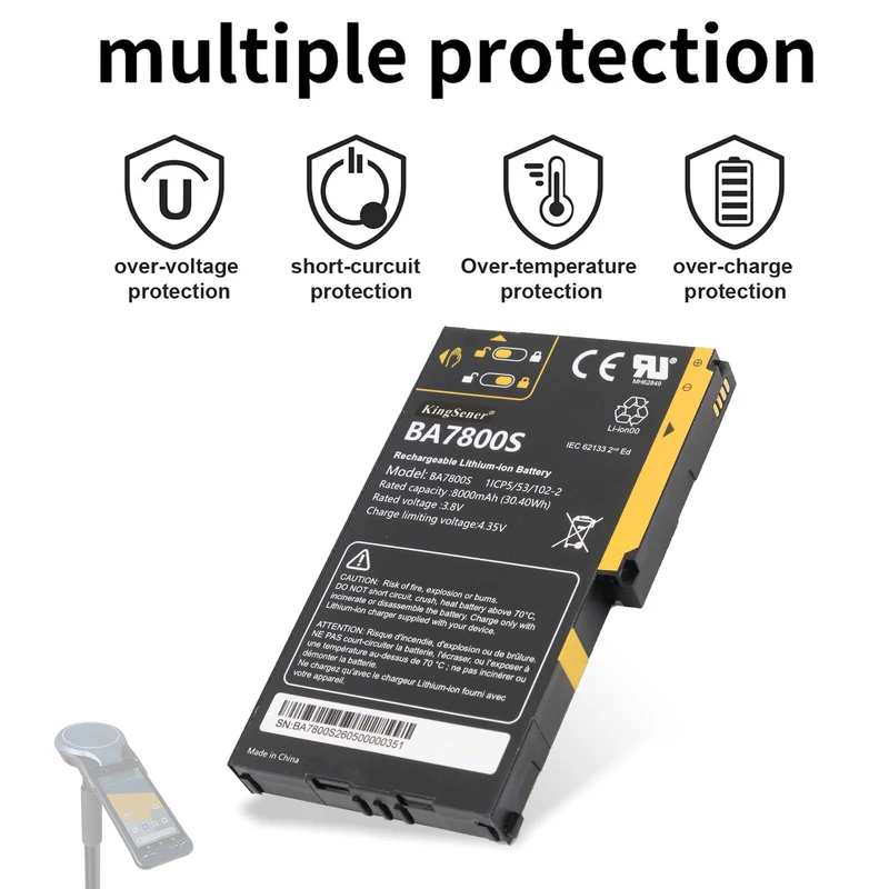 BA7800S Replacement Battery For Stonex UT10 Unistrong RS60 GISBEE A8 Handheld 8000mAh