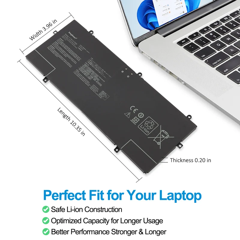 ASUS ZenBook 14 Inch OLED Ultrabook Battery C22N2211 75Wh Replacement For UX3405 MA ZA VA Q425MA Series Laptop