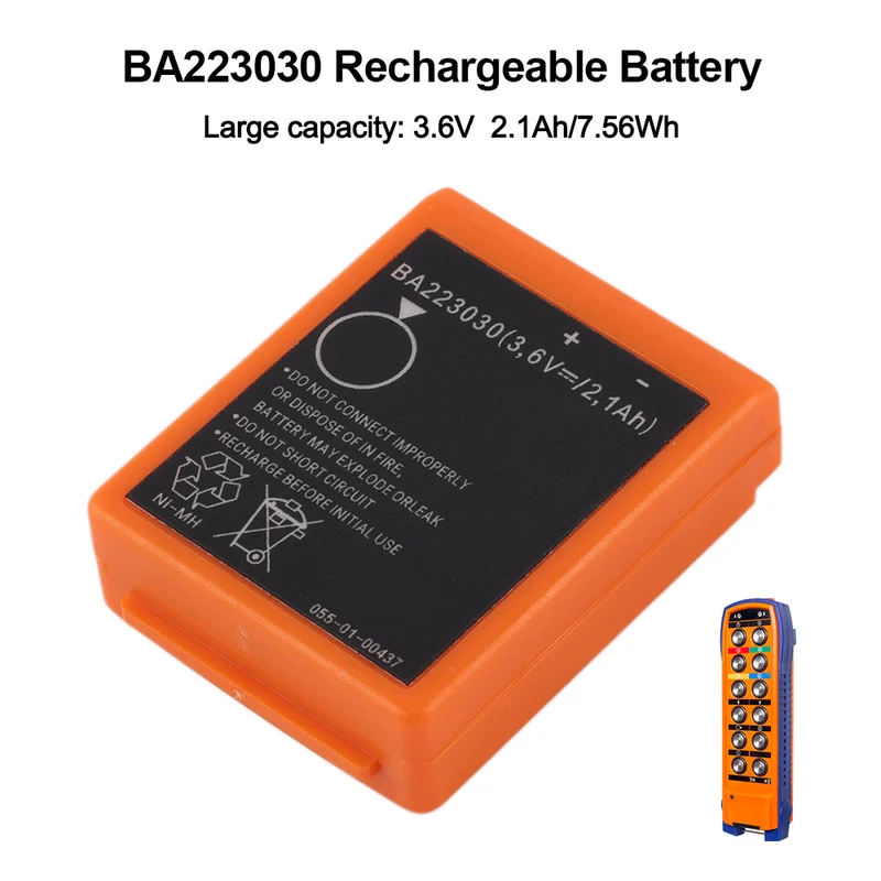 BA223030 Rechargeable Battery for HBC Radiomatic Crane Remote Control
