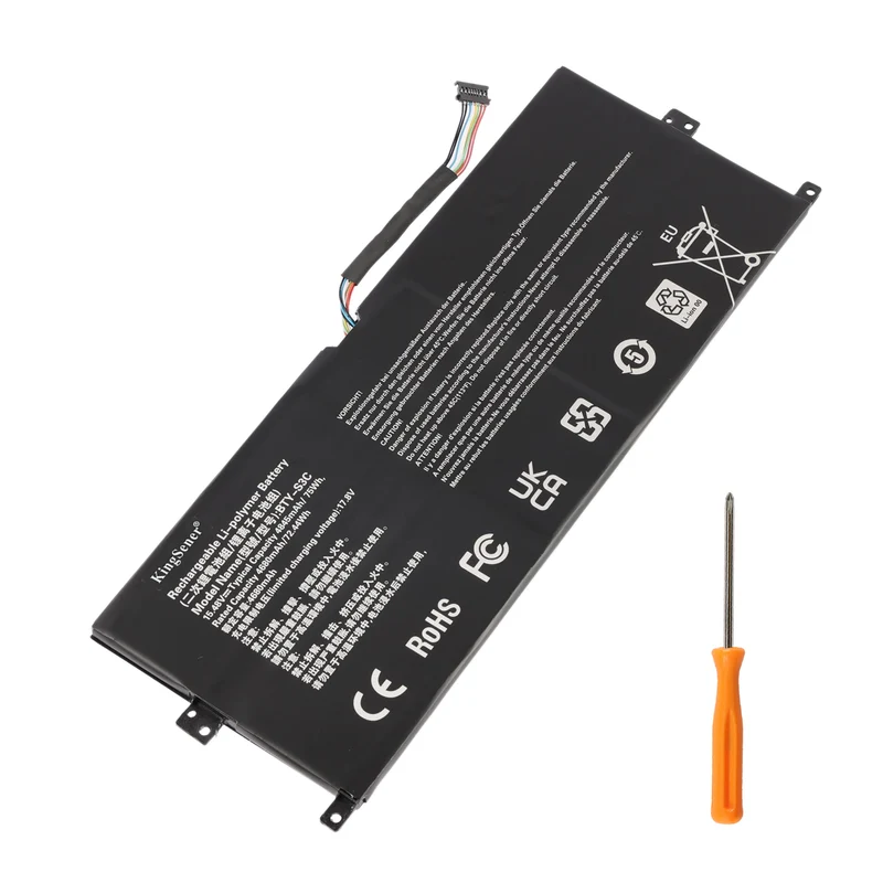 BTY-S3C Replacement Laptop Battery 15.48V 75Wh 4845mAh For MSI Prestige 13 AI Evo A1MG A12M A13M Series